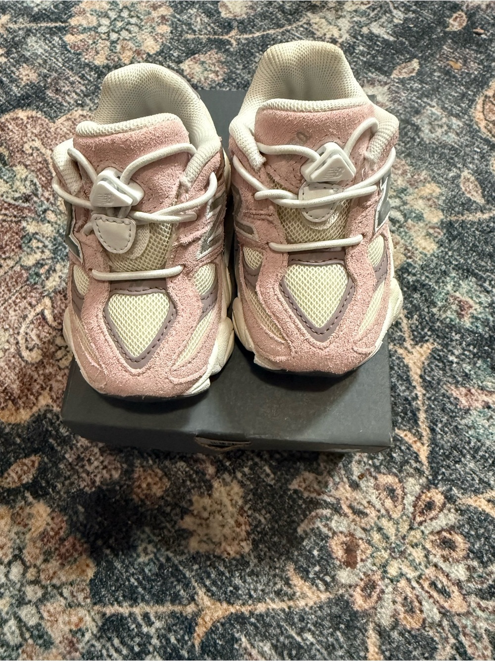 New Balance Pink and White Kids Sneakers